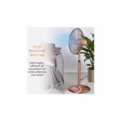 Tower T637000C 16 Inch Metal Pedestal Fan, Copper