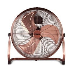 Tower T662000C Metal High-Speed Velocity Floor Fan with Adjustable Tilt, 18â, 100W, Copper