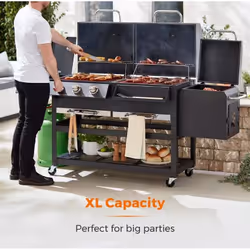 Tower T978507 outdoor barbecue/grill Cooking station Charcoal + Natural gas Black - Additional view 6