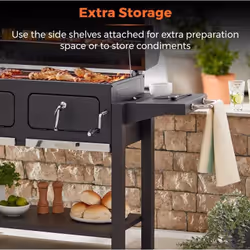 Tower Ignite Duo XL Barbecue Cooking station Charcoal (fuel) Black - Additional view 6