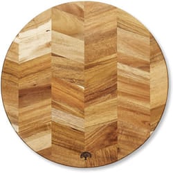 Barbary and Oak Round Acacia Chopping Board BO847023 Chevron