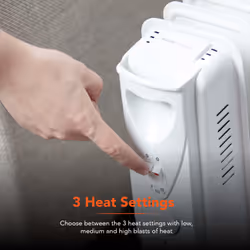 Warmlite heating WL43004YTW electric space heater Indoor White 2000 W Oil electric space heater - Additional view 5