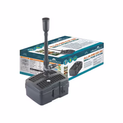 AllPondSolutions CUP-305 - 2000L/H All in One Pond Pump Filter with Fountain and 5w UV Steriliser