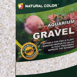 AllPondSolutions Aquarium Fish Tank White Gravel 4 - 6mm 2kg
