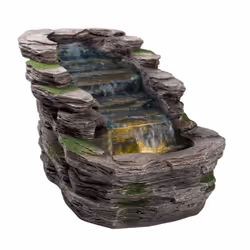 AllPondSolution Waterfall Water Feature with LED Light