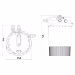AllPondSolutions Auto Cleaning Pressurised Pond Filter UV Timer PRO-30000