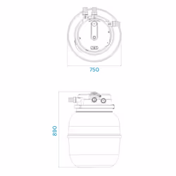 AllPondSolutions Auto Cleaning Pond Filter UV Light Timer PRO-75000