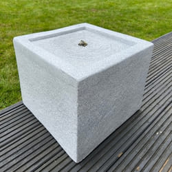 AllPondSolutions Square Water Feature with LED Light-Solar powered