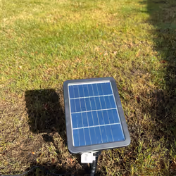 AllPondSolutions Round Solar Water Feature with LED Lights-Light Grey