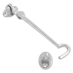 Cabin Hook Silent Pattern 150mm (6 Inch) Satin Chrome, Pack of 1