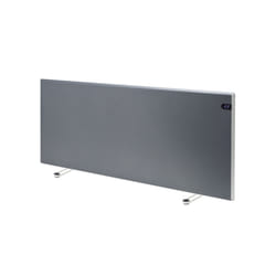 Adax Neo Portable Electric Panel Heater + Timer, Thermostat. Modern Convector Radiator, Lava Grey - 1000W