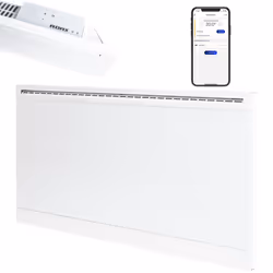 Adax Iver Wifi Glass Electric Panel Heater, Wall Mounted