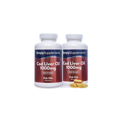 Cod Liver Oil 1000mg | Rich in Omega 3 Fatty Acids | 360 Capsules = Up to Year Supply | Manufactured in The UK