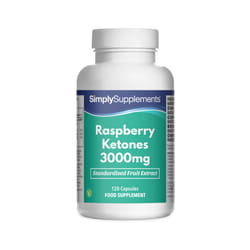 Raspberry Ketones 3000mg 120 Capsules | Vegan & Vegetarian Friendly | Manufactured in The UK