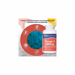 Omega 3 1500mg | 270mg EPA & 180mg DHA Per Capsule | 120 Capsules | Manufactured in The UK