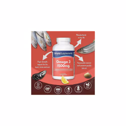 Omega 3 1500mg | 270mg EPA & 180mg DHA Per Capsule | 120 Capsules | Manufactured in The UK