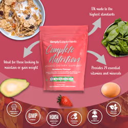 Build Up Drink | Ideal for Gaining Weight | Formulated for the Elderly or Recovering from Illness | UK Manufactured (Strawberry)