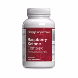 Raspberry Ketones Complex with Glucomannan, Zinc & Chromium | 90 Capsules | Made & Tested in The UK