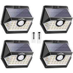 4x Outdoor LED Solar Light. Motion Sensor. Security Wall Lamp.