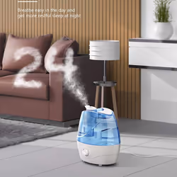 2.2L Cool Mist Humidifier. Ultrasonic Air Humidifier.360Â° Nozzle.28dB.