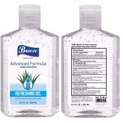 Hand Sanitiser Gel with Vitamin E & Aloe Vera - 250ml (Pack of 5)