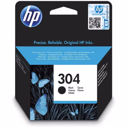 HP N9K06AE 304 Original Ink Cartridge, Black, Single Pack