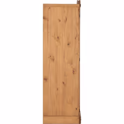 Corona 4 Door Wardrobe in Distressed Waxed Pine Finish Hanging Rail Shelved
