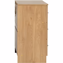 Bellingham 3 Drawer Chest of Drawers in Oak Effect Veneer Metal Runners