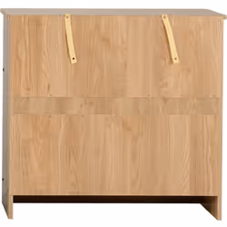 Bellingham 3 Drawer Chest of Drawers in Oak Effect Veneer Metal Runners