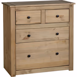 Seconique Panama Solid Waxed Pine 2+2 Drawer Chest