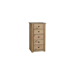 Seconique Panama Solid Waxed Pine 5 Drawer Chest
