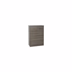 Lisbon 3+2 Drawer Chest Black Wood Grain