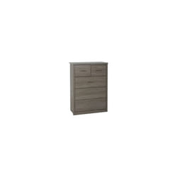 Lisbon 3+2 Drawer Chest Black Wood Grain