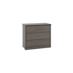 Lisbon 3 Drawer Chest Black Wood Grain