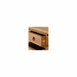 Corona 3 Drawer Bedside Chest Storage Furniture Distressed Waxed Pine - Additional view 6