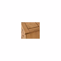 Corona 3 Drawer Bedside Chest Storage Furniture Distressed Waxed Pine - Additional view 8