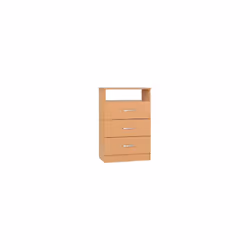 Polar Bedroom Furniture Set Beech MDF Drawer Base With Metal Hinges