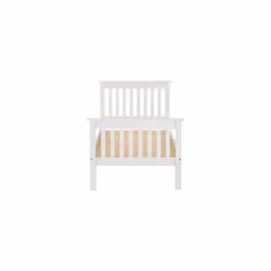 Matteo Single Bed High Foot End - White