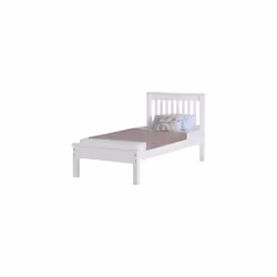 Matteo Single Bed Low Foot End - White