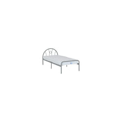Nova Metal Bed Frame Silver-Mattress Not Include - Single 3ft-90cm