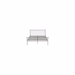 Orion Metal Bed Frame Silver-Wooden Headboard/Footboard - Small Double4ft-120cm
