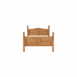 Corona 4FT 6inch Double High Foot End Bed Fram - Distressed Waxed Pine - Additional view 11