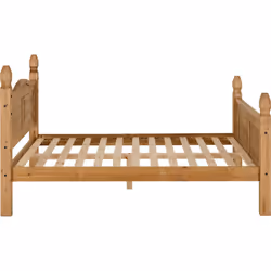 Corona 4FT 6inch Double High Foot End Bed Fram - Distressed Waxed Pine - Additional view 5