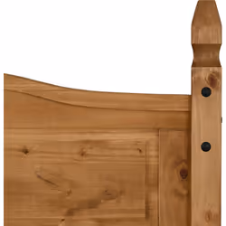 Corona 4FT 6inch Double High Foot End Bed Fram - Distressed Waxed Pine - Additional view 7