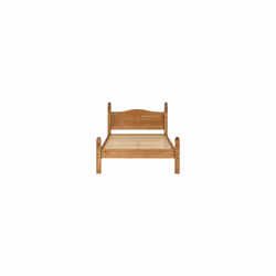 Corona  Double 4ft 6inch Bed Frame Low Foot End Distressed Waxed Pine