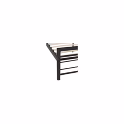 Kelly Metal Bed Frame Black With Laminated Sprung Slats - 4FT 6inch Double150cm - Additional view 4