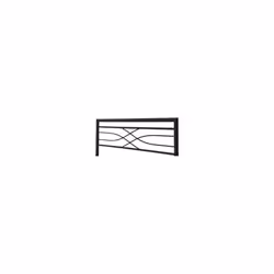 Kelly Metal Bed Frame Black With Laminated Sprung Slats - 4FT 6inch Double150cm - Additional view 6