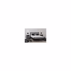 Kelly Metal Bed Frame Black With Laminated Sprung Slats - 4FT 6inch Double150cm - Additional view 8