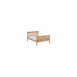 Monaco Pine Bed Frame High Foot End Distressed Waxed Pine - 4FT 6inch Double 135cm
