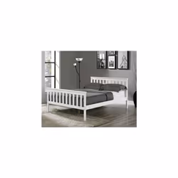 Matteo 4'6" Bed High Foot End - White